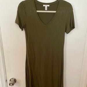 Daily Ritual Army Green Tshirt Dress